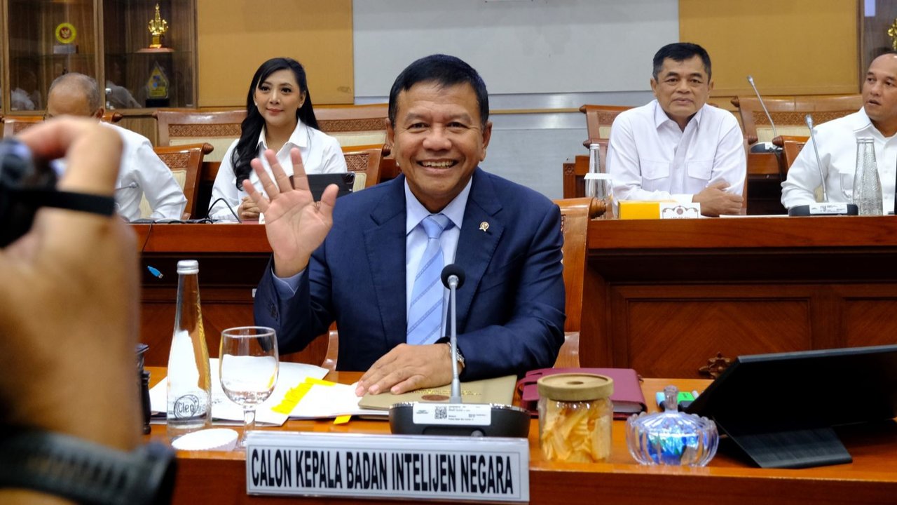 Calon Kepala BIN Herindra jalani uji kelayakan dan kepatutan di Gedung DPR, Jakarta, Rabu (16/10/2024).