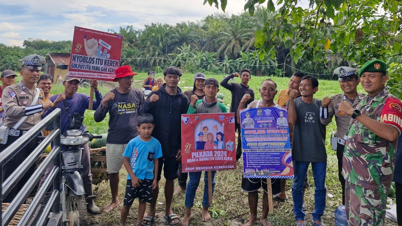 Petani di Desa Kiyap Jaya Pelalawan