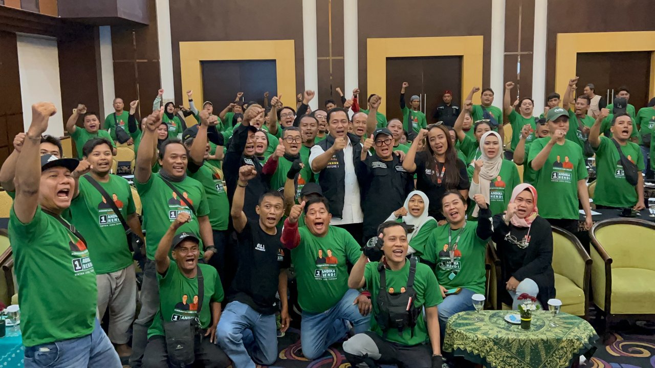 Ojol  Jateng dukung Andika-Hendi