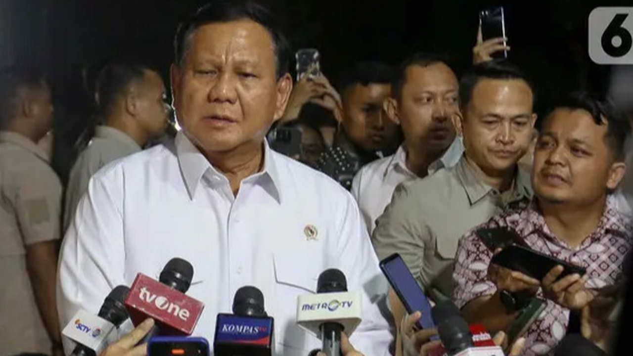 Suasana pembekalan di rumah Prabowo