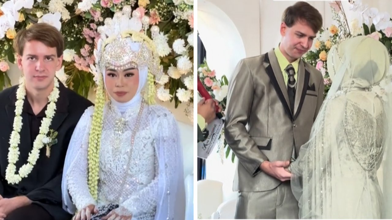 Wanita Ini Perlihatkan Tingkah Lucu Suami Bule di Hari Pernikahannya, Bikin Ngakak