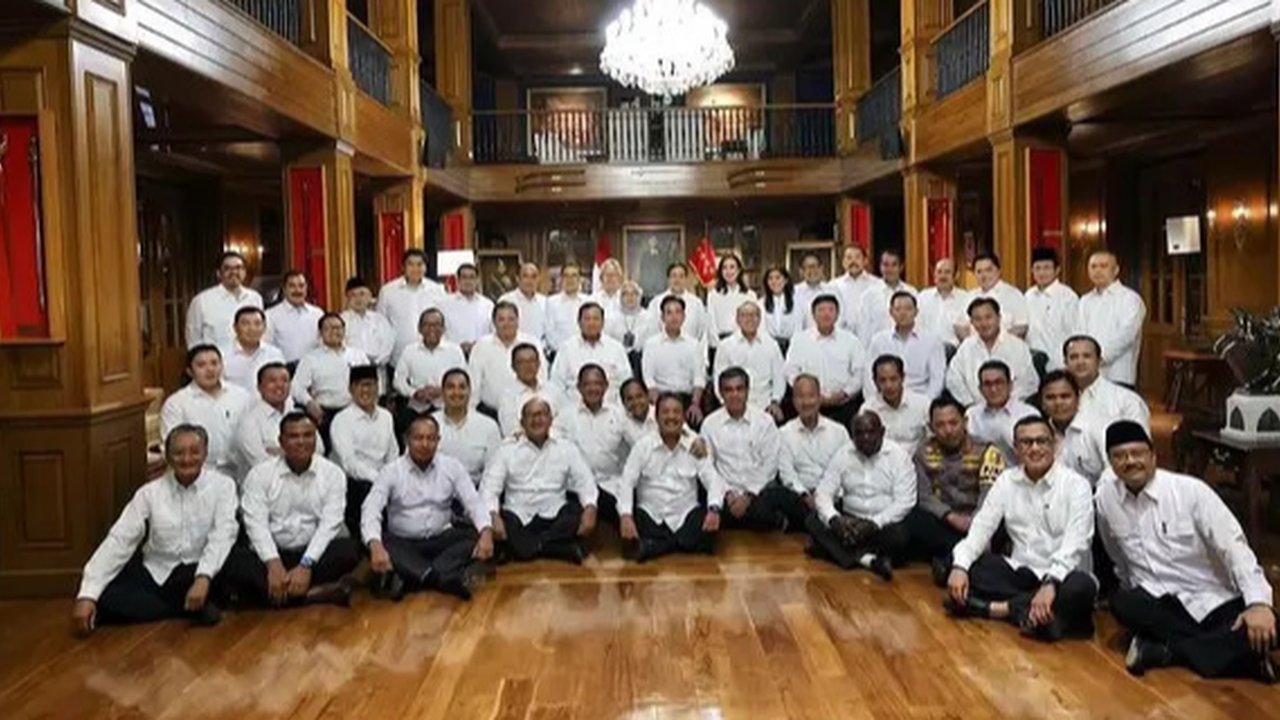 Potret Pembekalan Calon Menteri Prabowo. (Sumber: Instagram/yusrilihzamhd)