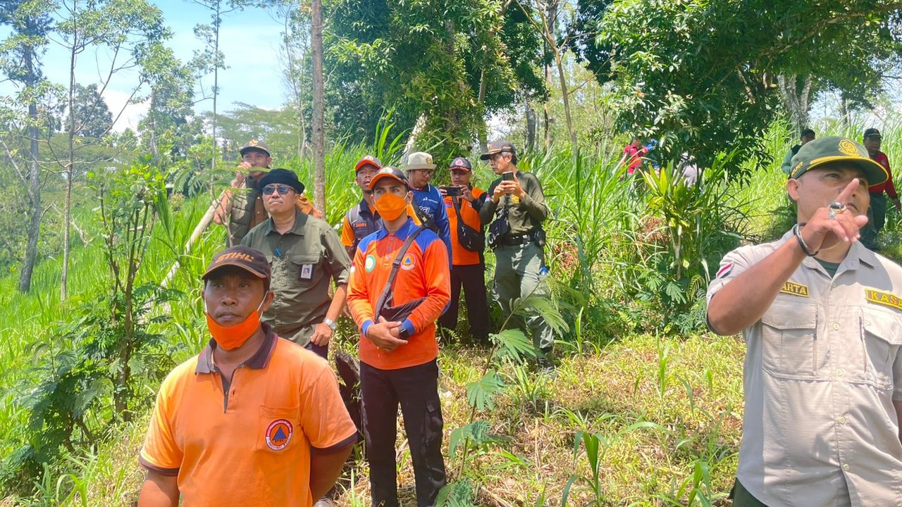 Kebakaran di Gunung Agung Bali