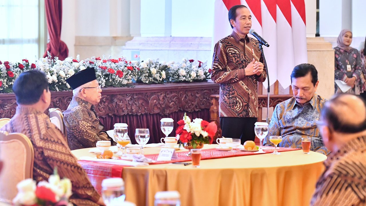 Jokowi perpisahan dengan Menteri