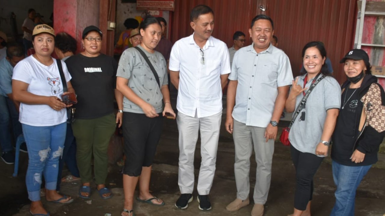 Cawagub ADT Kunjungi Pasar Tombatu