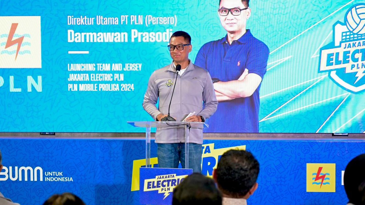 Direktur Utama PLN Darmawan Prasodjo optimistis Jakarta Electric PLN bisa kembali bersaing di papan atas PLN Mobile Proliga 2024. (Istimewa)