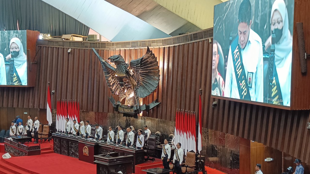 Gedung DPR/MPR Bersolek Jelang Pelantikan Prabowo-Gibran