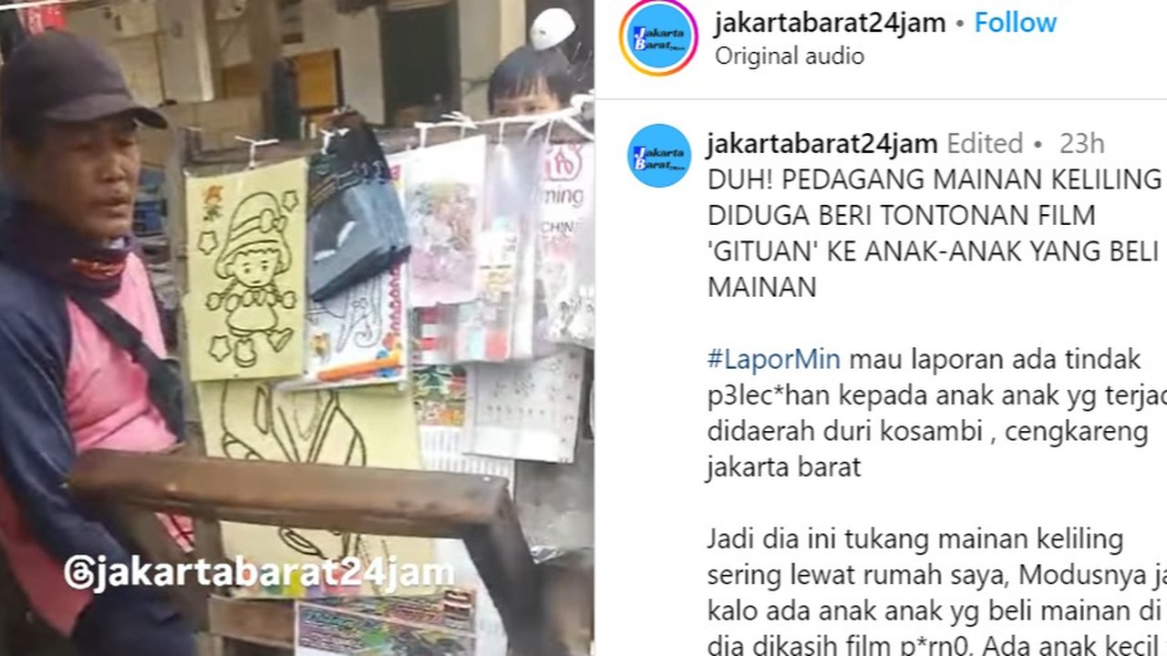 Viral Pedagang Mainan Keliling Diusir Warga Gara-Gara 'Jejali' Anak-Anak dengan Gambar Porno