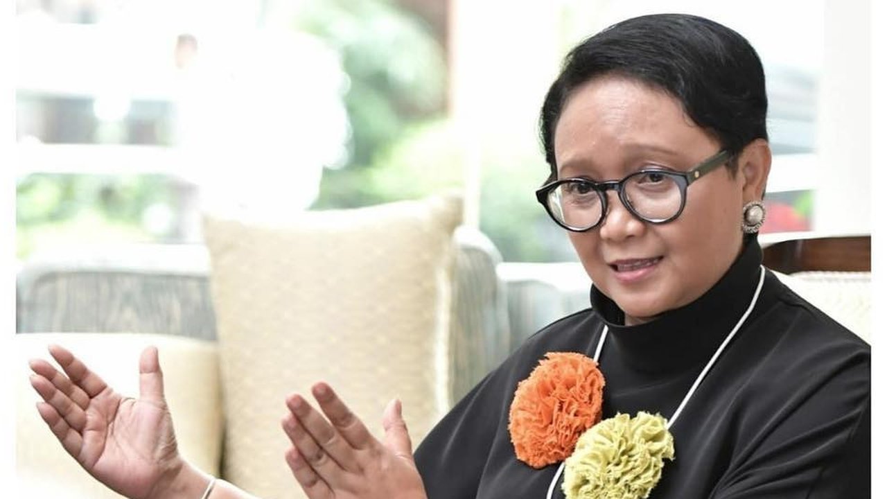 Menteri Luar Negeri Indonesia Retno Lestari Priansari Marsudi menyampaikan pidato pada Sidang Umum Perserikatan Bangsa-Bangsa ke-79 di markas besar PBB di New York, AS, 28 September 2024. REUTERS/Eduardo Munoz