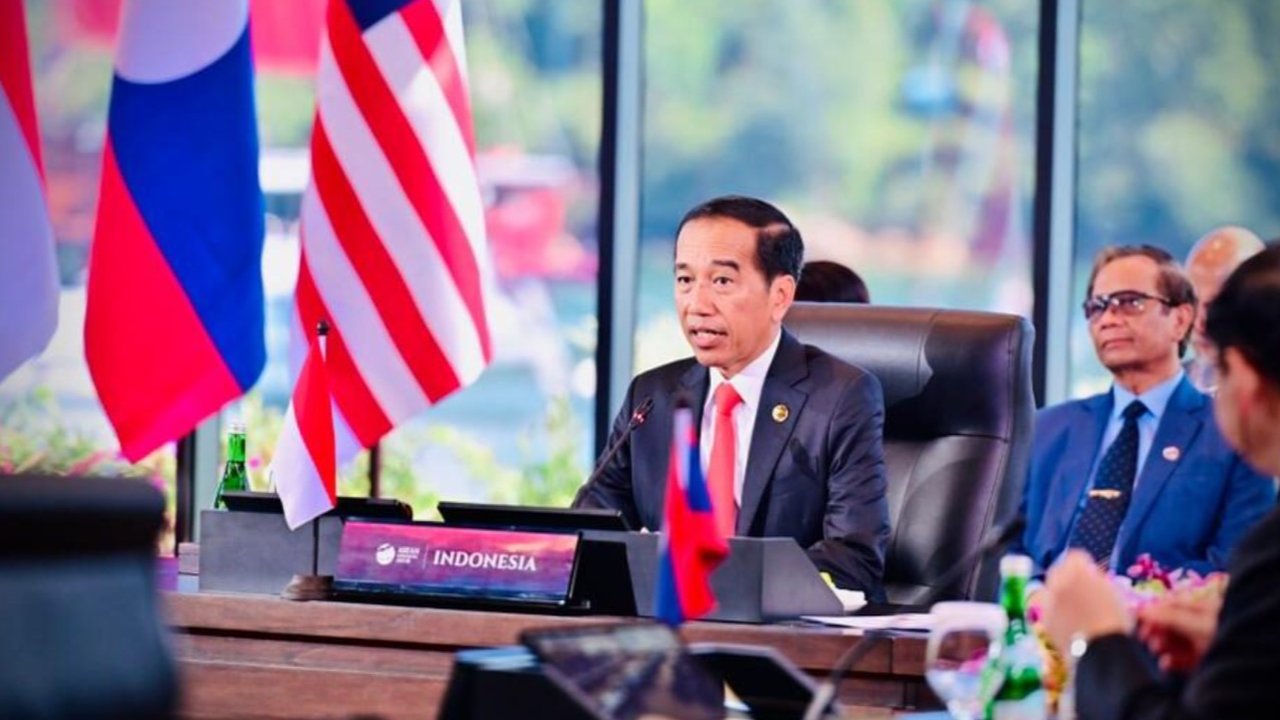 Presiden Jokowi saat menghadiri KTT ASEAN 2023.