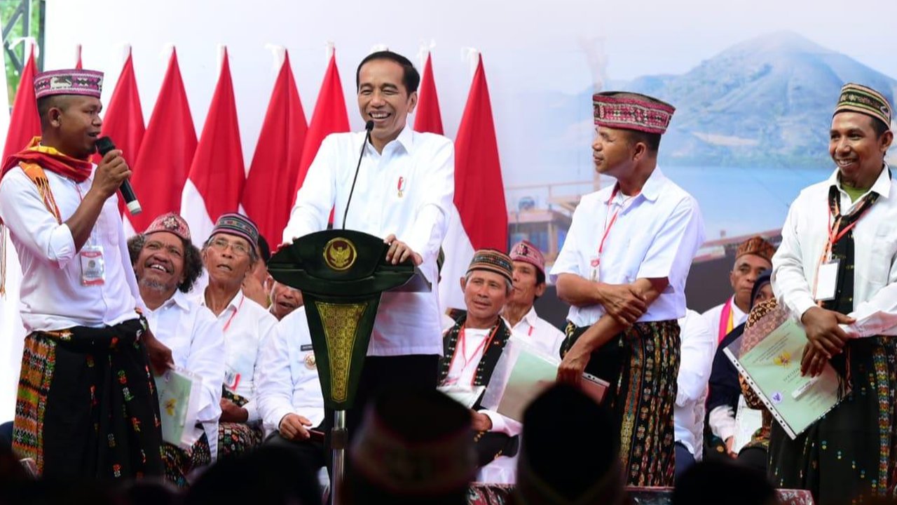 Kunjungan Presiden Jokowi ke NTT.