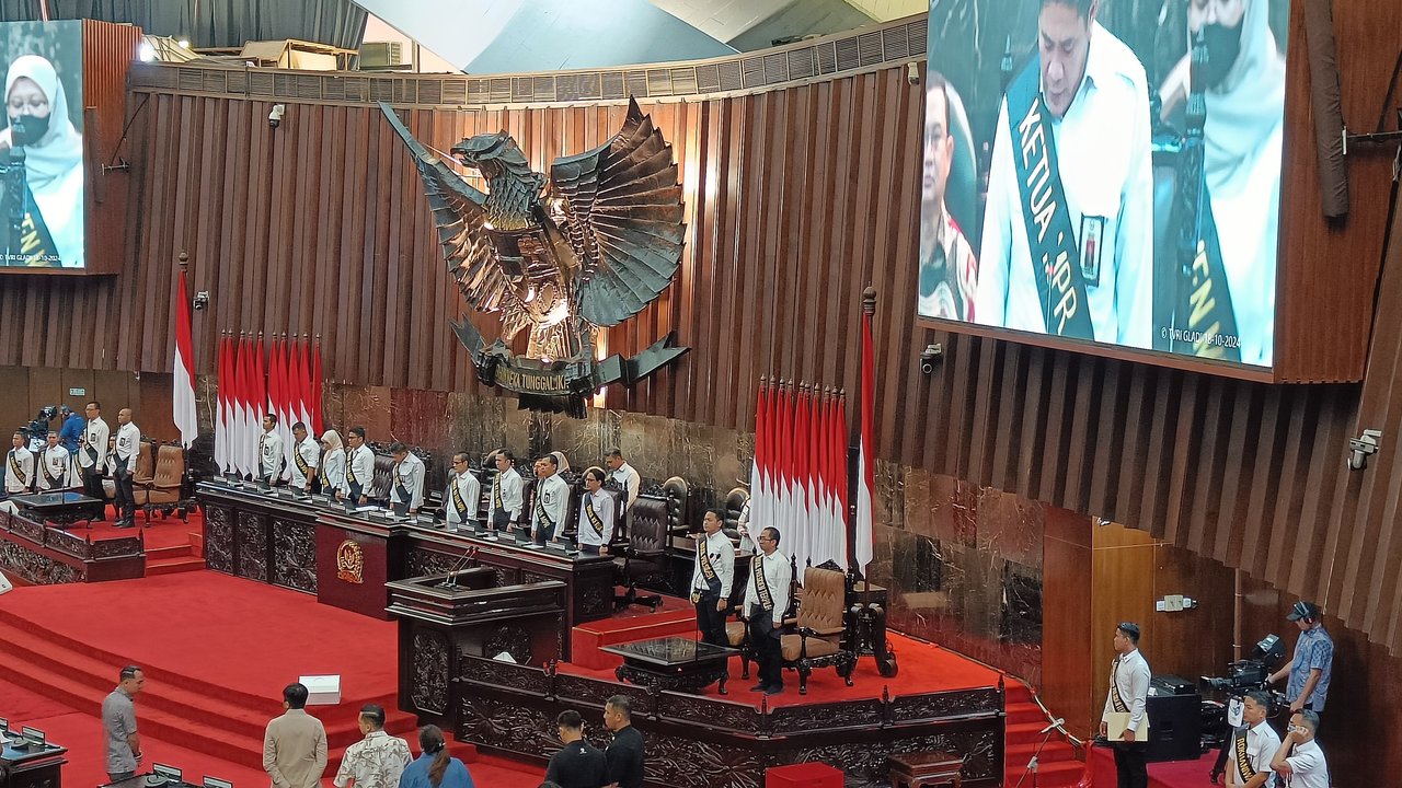 Mengintip Gladi Kotor Pelantikan Prabowo-Gibran di Gedung MPR/DPR