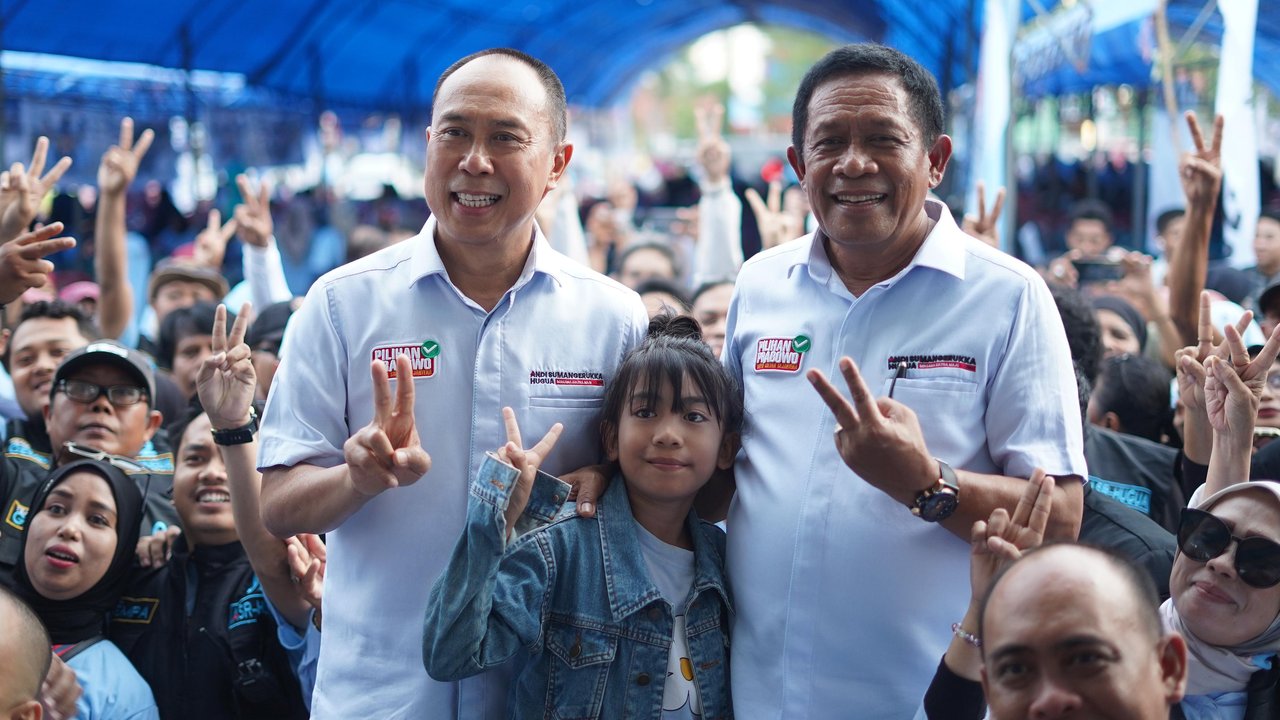 Pasangan calon Gubernur dan Wakil Gubernur Sulawesi Tenggara, Andi Sumangerukka (ASR) dan Hugua