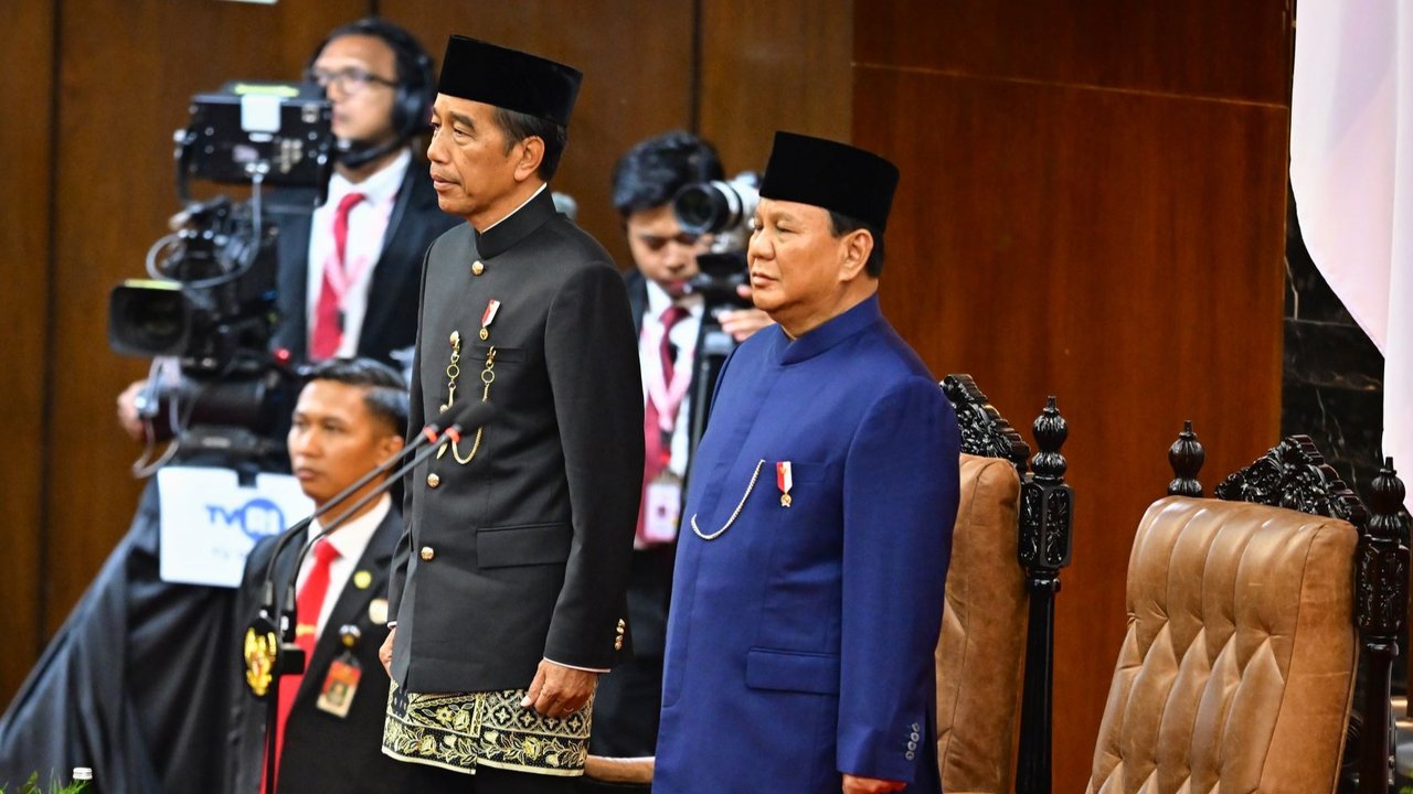 Pelantikan Prabowo dan Gibran sebagai Presiden dan Wapres RI pada 20 Oktober 2024.
