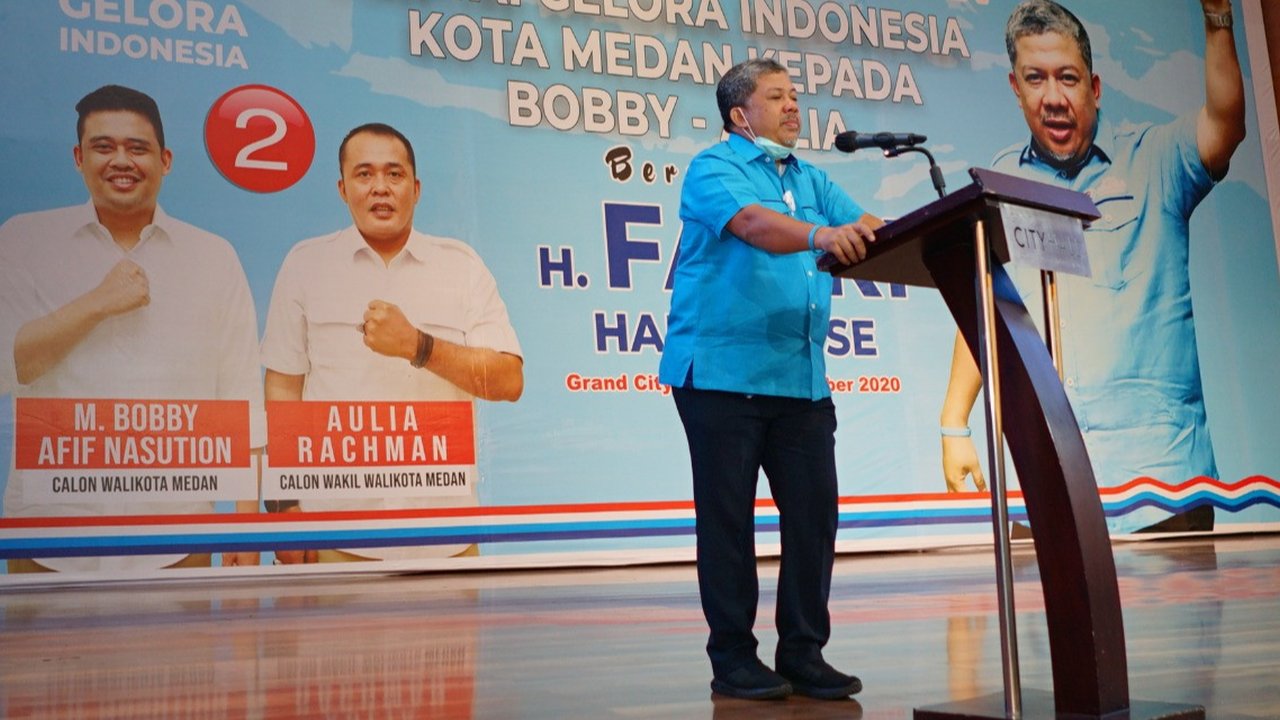 Fahri Hamzah mengaku senang beraad di Medan.
