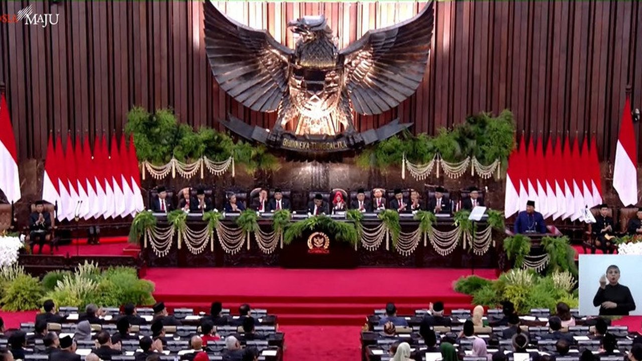 Didit Hediprasetyo datang ke gedung MPR untuk menyaksikan gladi bersih pelantikan Presiden dan Wakil Presiden mewakili sang ayah Prabowo Subianto. (Merdeka).