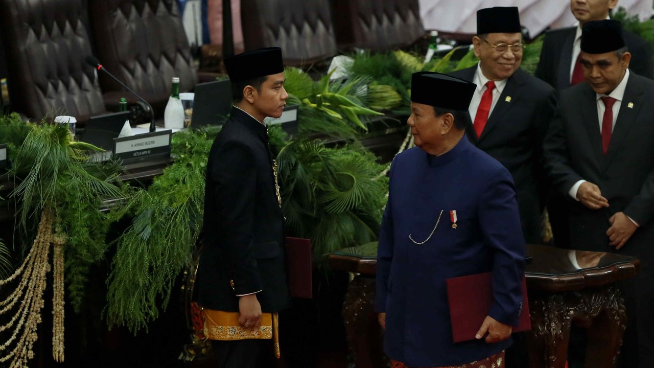 Pelantikan Prabowo dan Gibran sebagai Presiden dan Wapres RI pada 20 Oktober 2024.