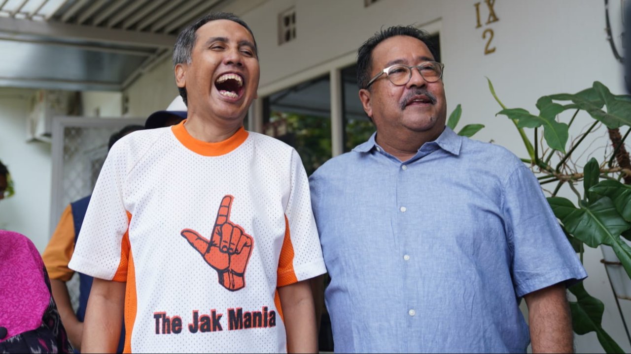 Rano Karno bertemu Gugun Gondrong