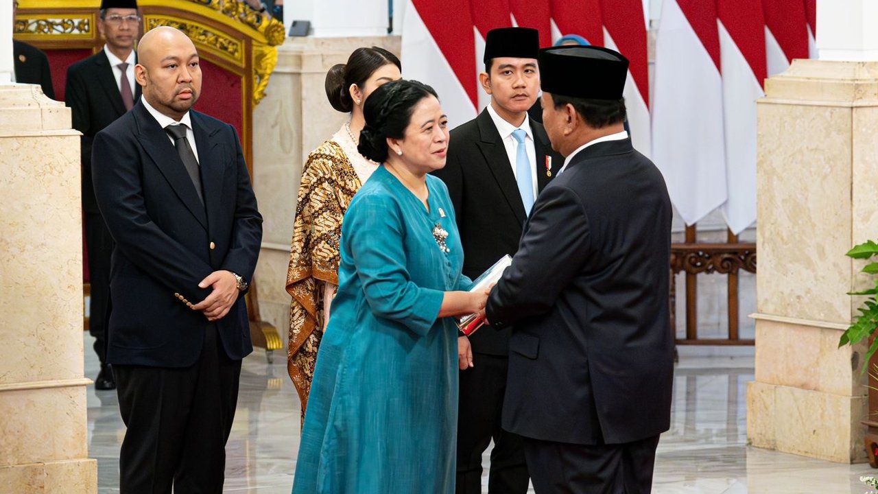Puan Hadiri Pelantikan Menteri Kabinet Prabowo