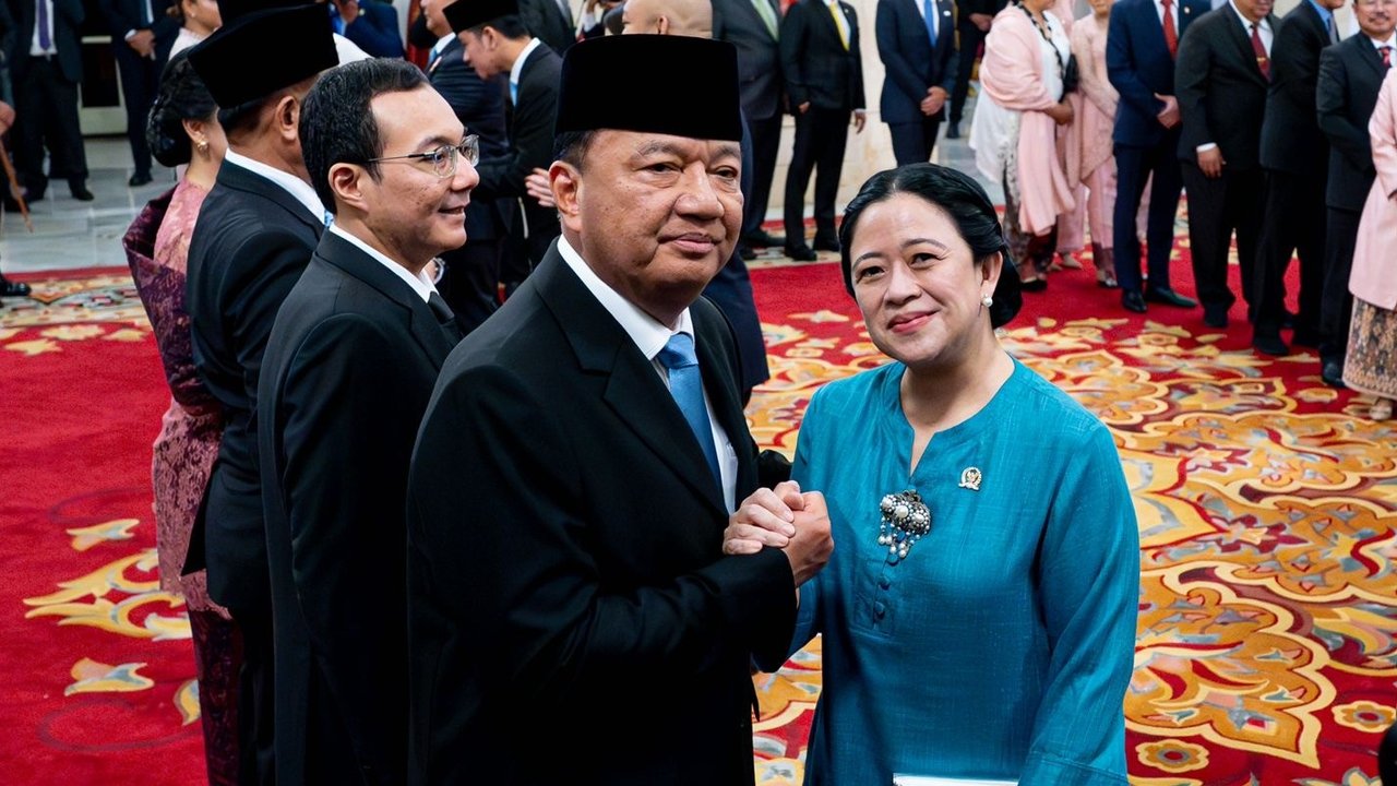 Puan Maharani Hadiri Pelantikan Kabinet Merah Putih