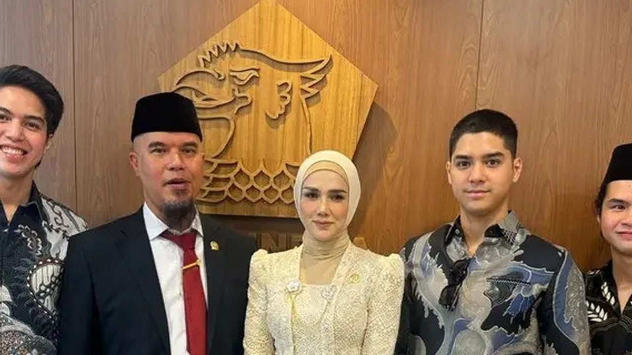 Ahmad Dhani dan Mulan Jameela. (Dok. Instagram @alghazali7).