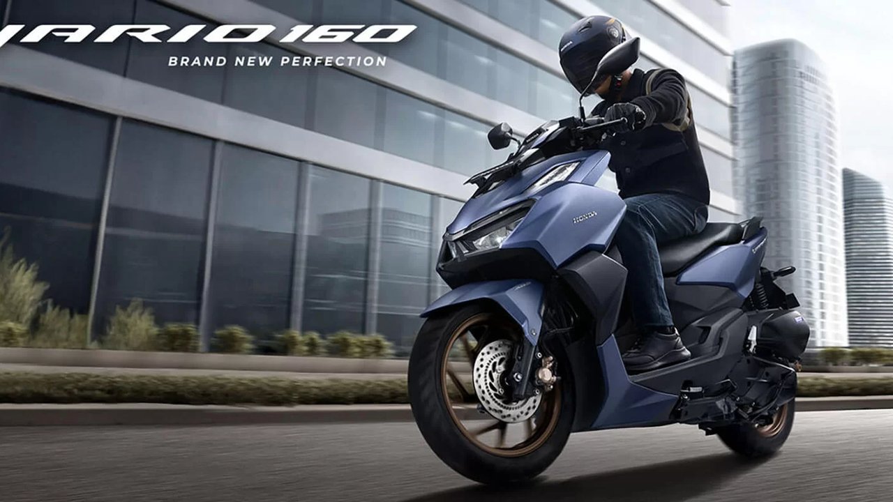 Grande Matte Blue menjadi pilihan warna baru bagi Honda Vario 160. (AHM)
