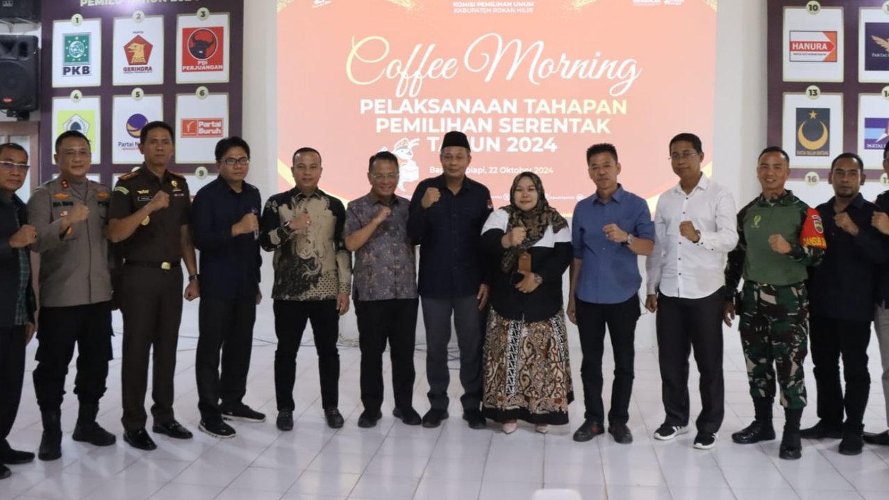 Coffee Morning, Kapolres Rohil Minta Timses Paslon Dingin Suasana di Rohil