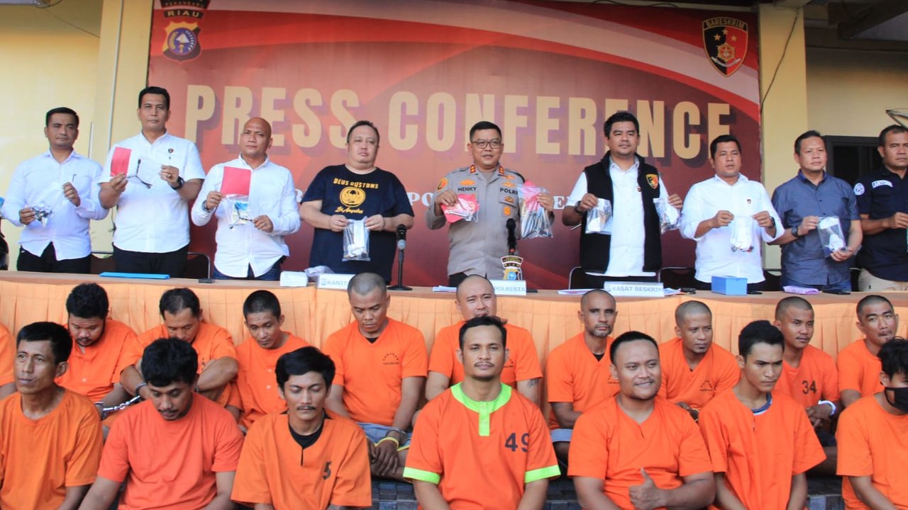 Polisi tangkap puluhan pencuri di Pekanbaru