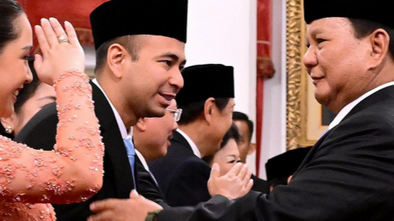 Raffi Ahmad Salaman dengan Prabowo Subianto, Nagita Slavina Semringah Sambil Hormat