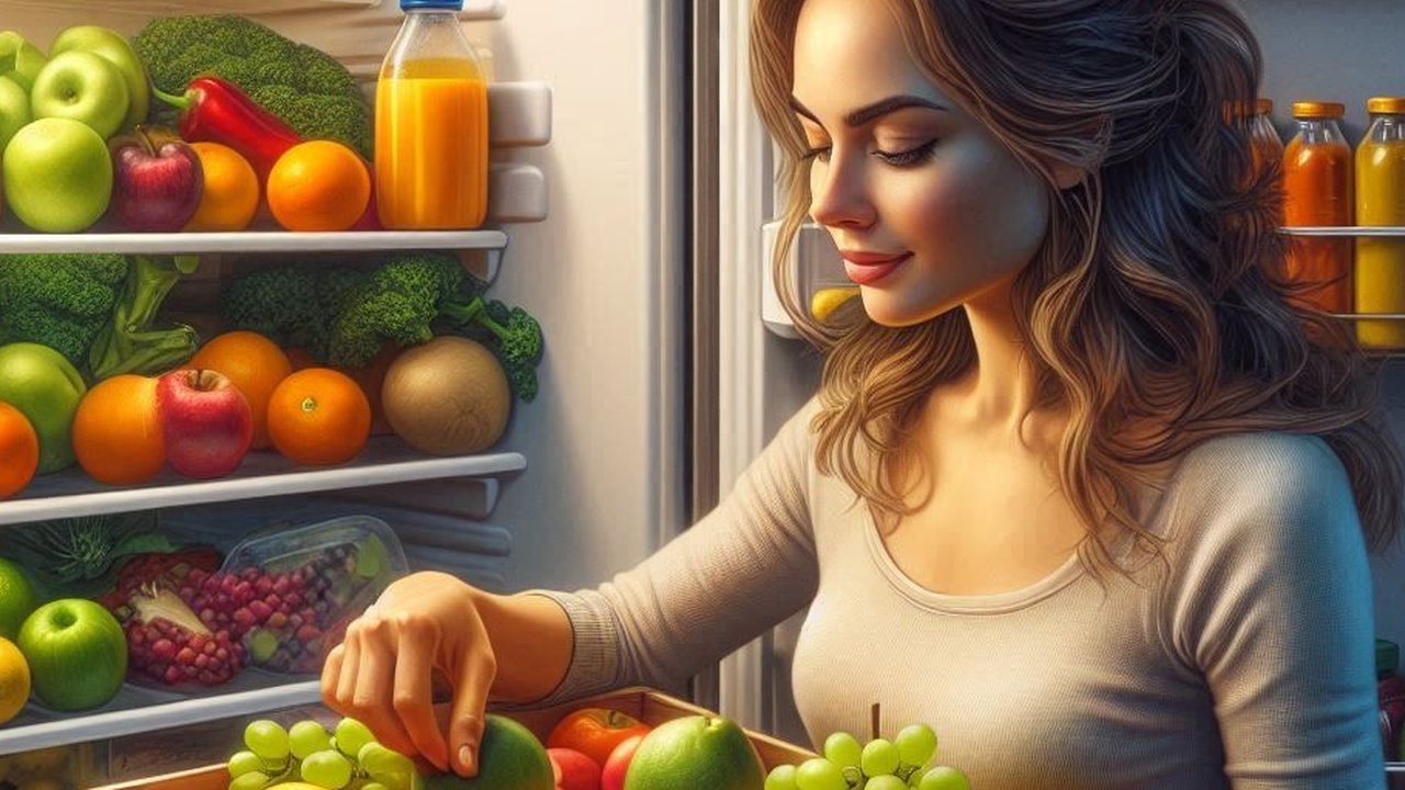 Ilustrasi Menyimpan Buah di Kulkas