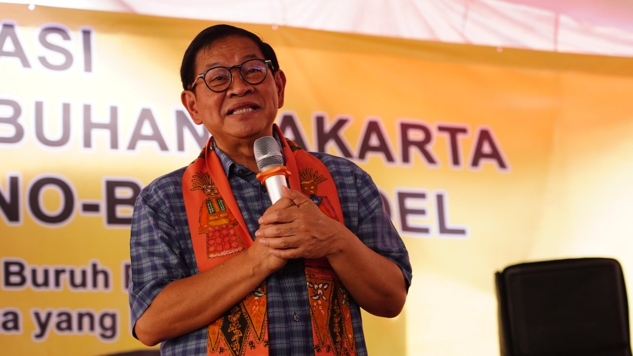Pramono Anung di Cilincing, Jakarta Utara.