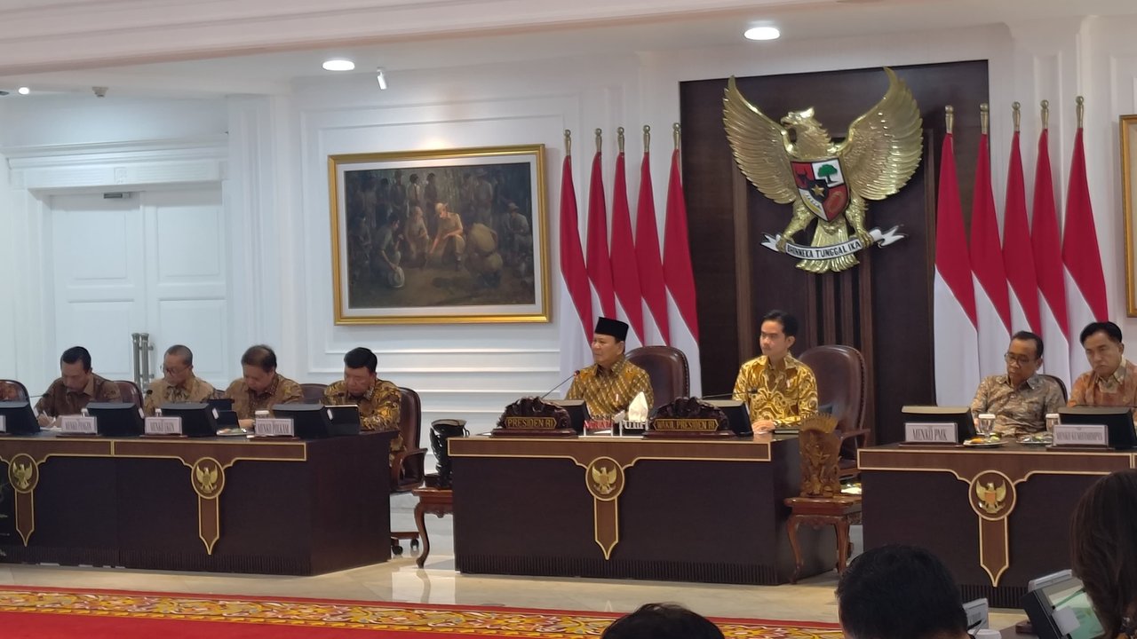 Sidang kabinet perdana prabowo