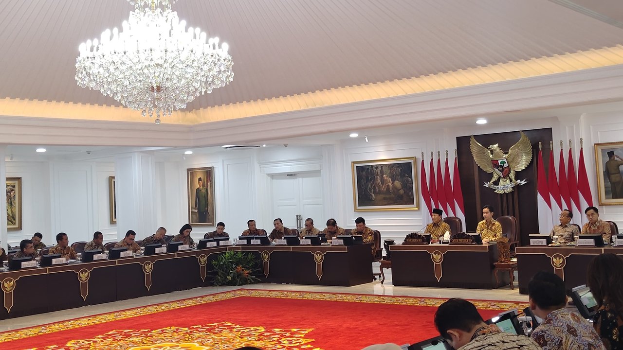 Sidang kabinet perdana prabowo