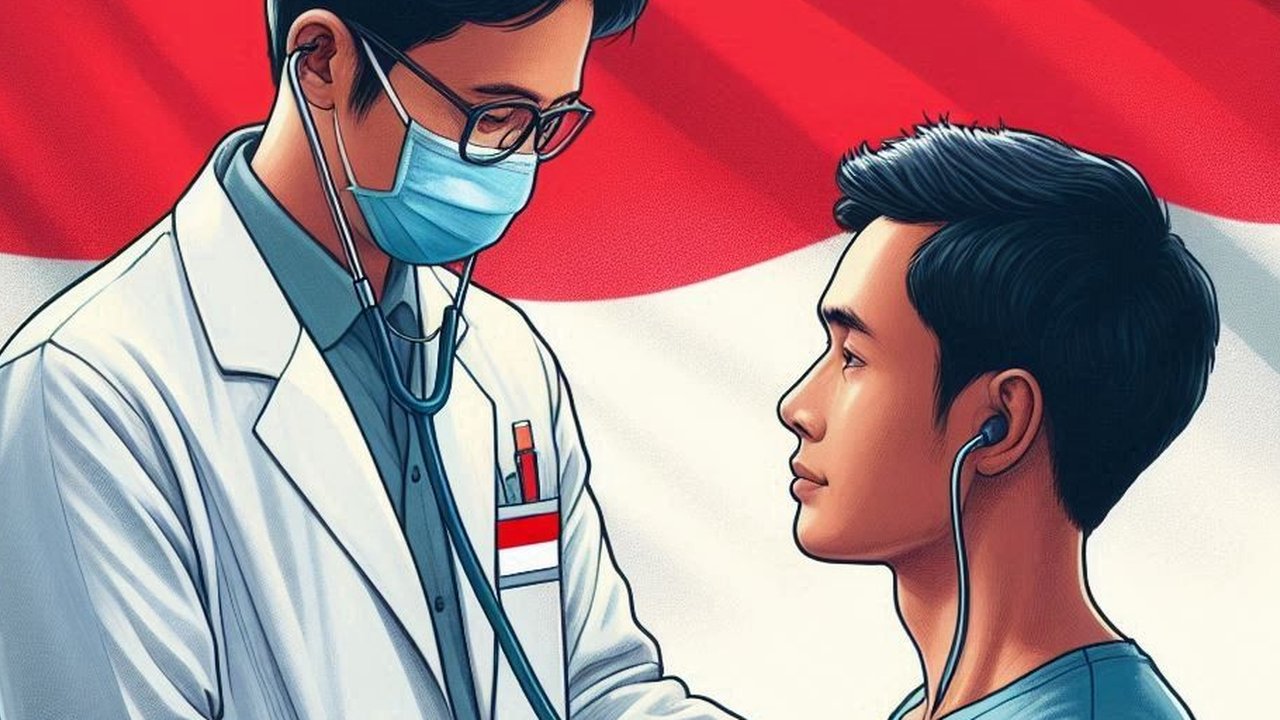 Ilustrasi Dokter Memeriksa Pasien