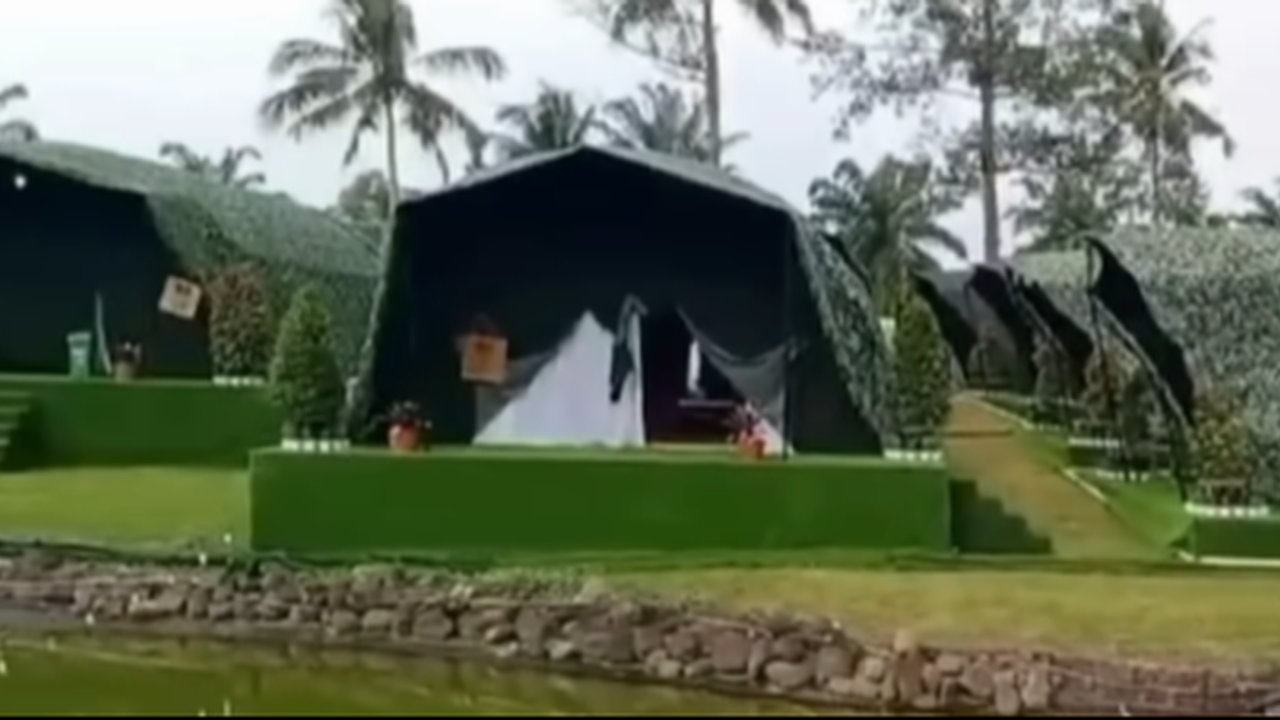 Potret Tenda Menteri di Akmil