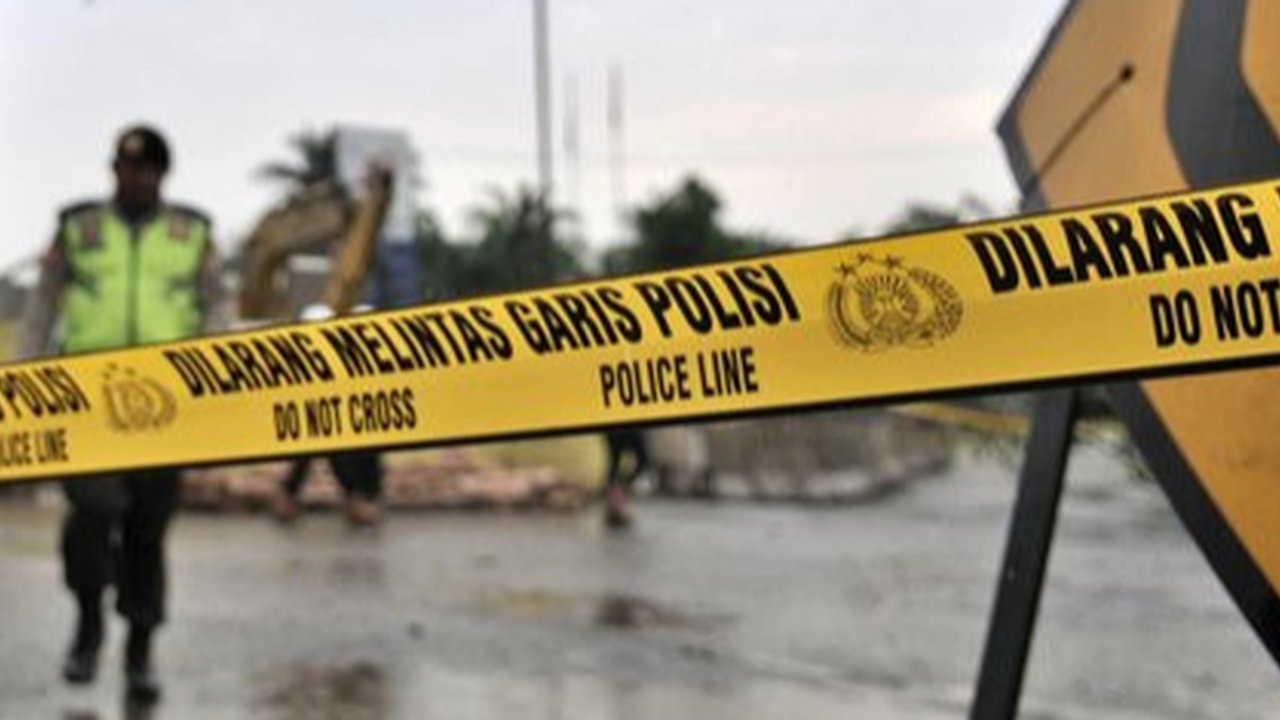 Ilustrasi garis polisi. (Liputan6.com/Raden Trimutia Hatta)