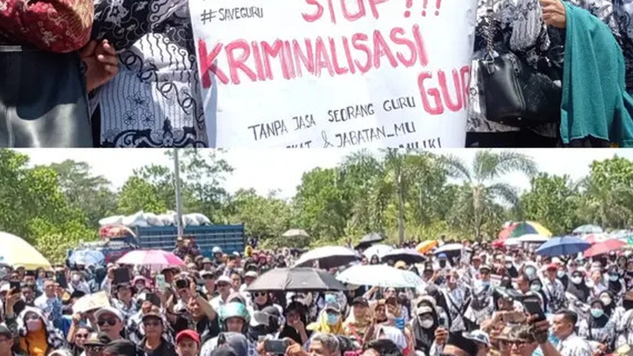 Buntut Honorer Supriyani Dipolisikan, Guru Ramai-Ramai Tolak Siswa Anak Polisi Sekolah di Seluruh SD Baito