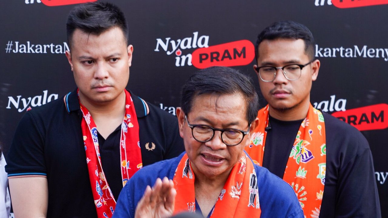 ‘Nyalain Pram’ di Kampung Apung, Pramono Anung Siapkan Sarapan Gratis Pelajar hingga Atasi Banjir