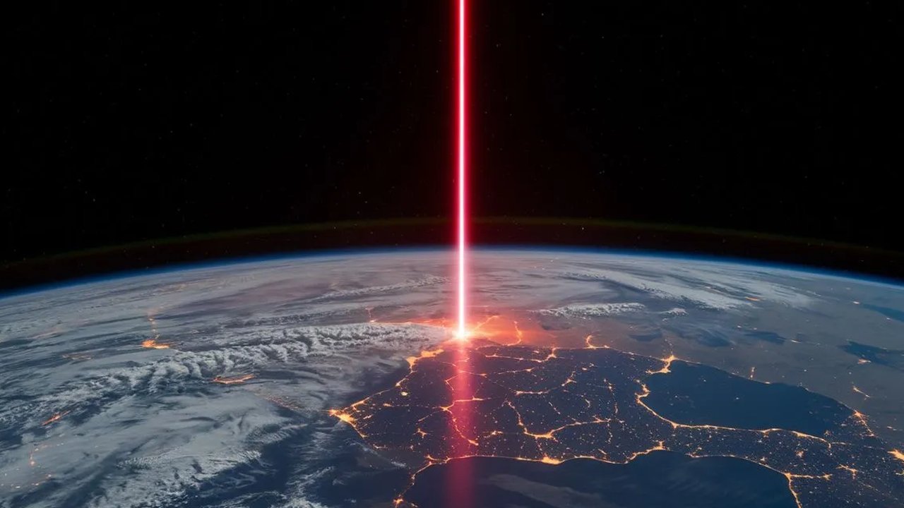 bumi terima pancaran laser dari luar angkasa
