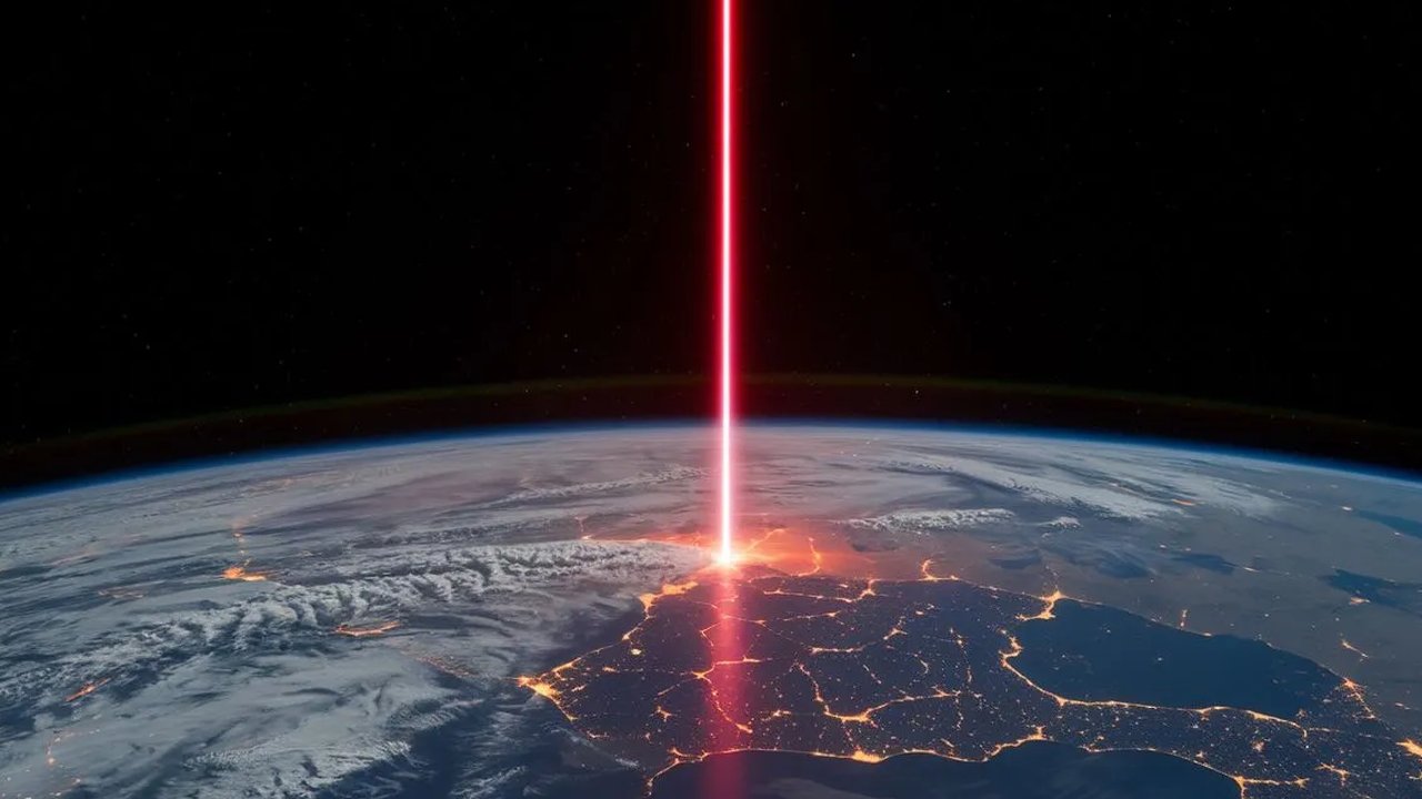 bumi terima pancaran laser dari luar angkasa