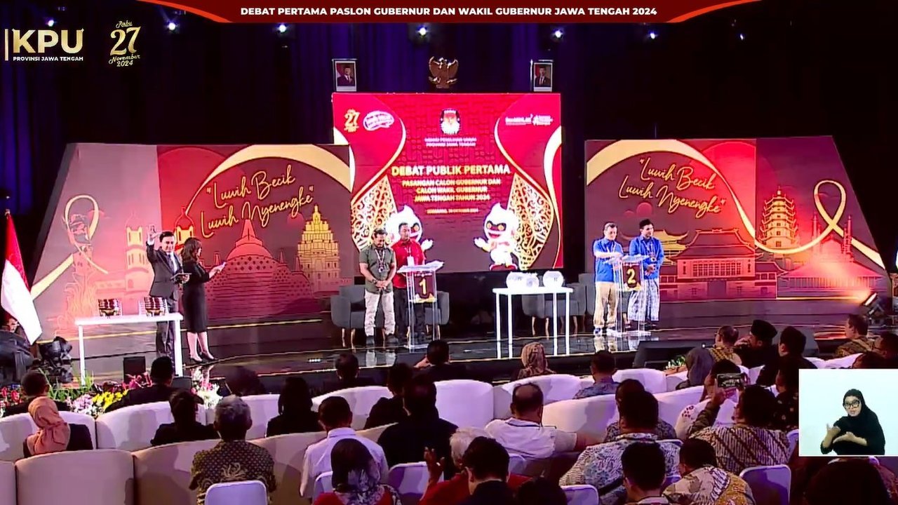 Debat Pertama Pilkada Jawa Tengah 2024