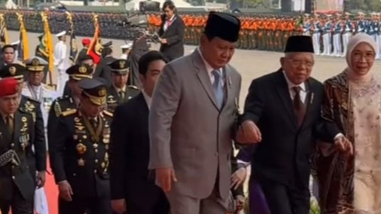 Momen Prabowo dan Ma'ruf Amin