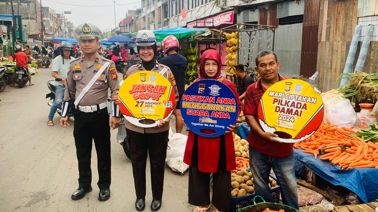 Cara unik Polri sosialisasi Pilkada damai