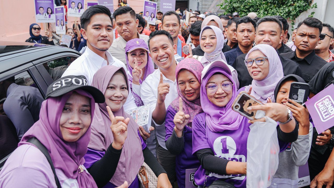 Blusukan di Kota Bogor, Kaesang Pangarep Kampanyekan Sendi-Melli