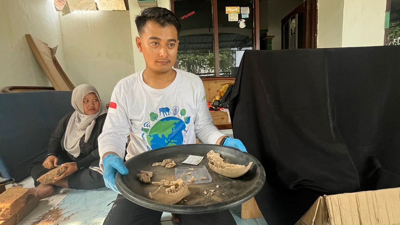 Penemuan kerangka di kompleks istana Majapahit