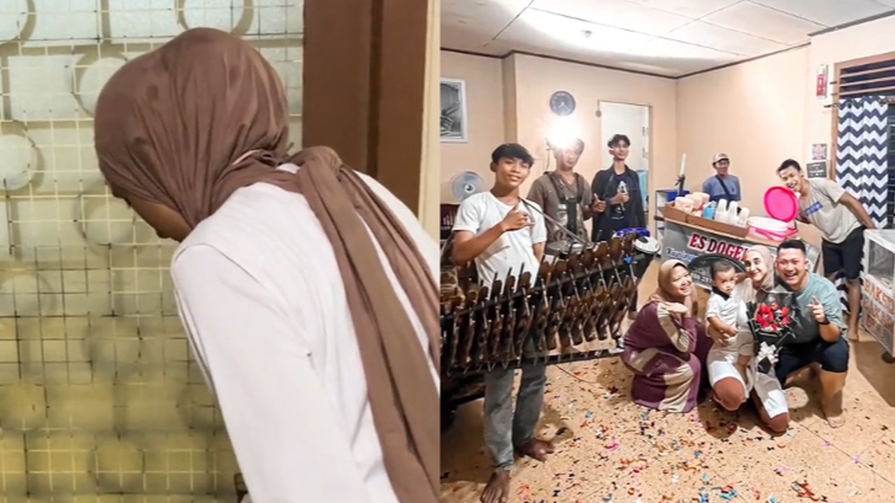 Ada Jajanan Kaki Lima hingga Musik Heboh, Momen Wanita yang Dapati Kejutan Ultah Ini Curi Perhatian