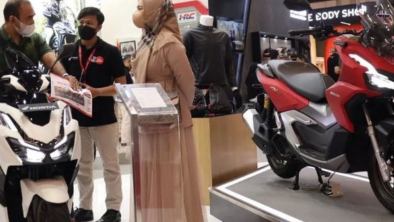 Yamaha XMax di IIMS 2017, dibanderol Rp 55 juta (Foto: Rio/Liputan6).