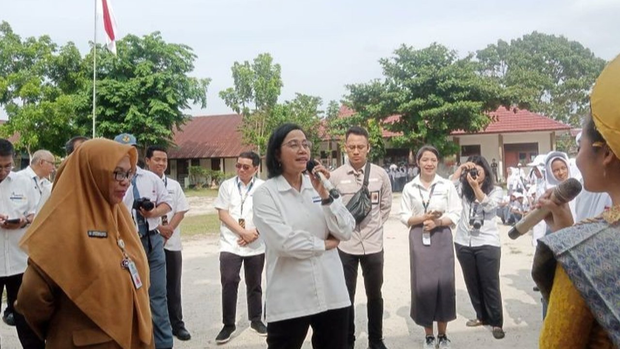 Sri Mulyani Motivasi Pelajar SMA di Tanjung Pandan