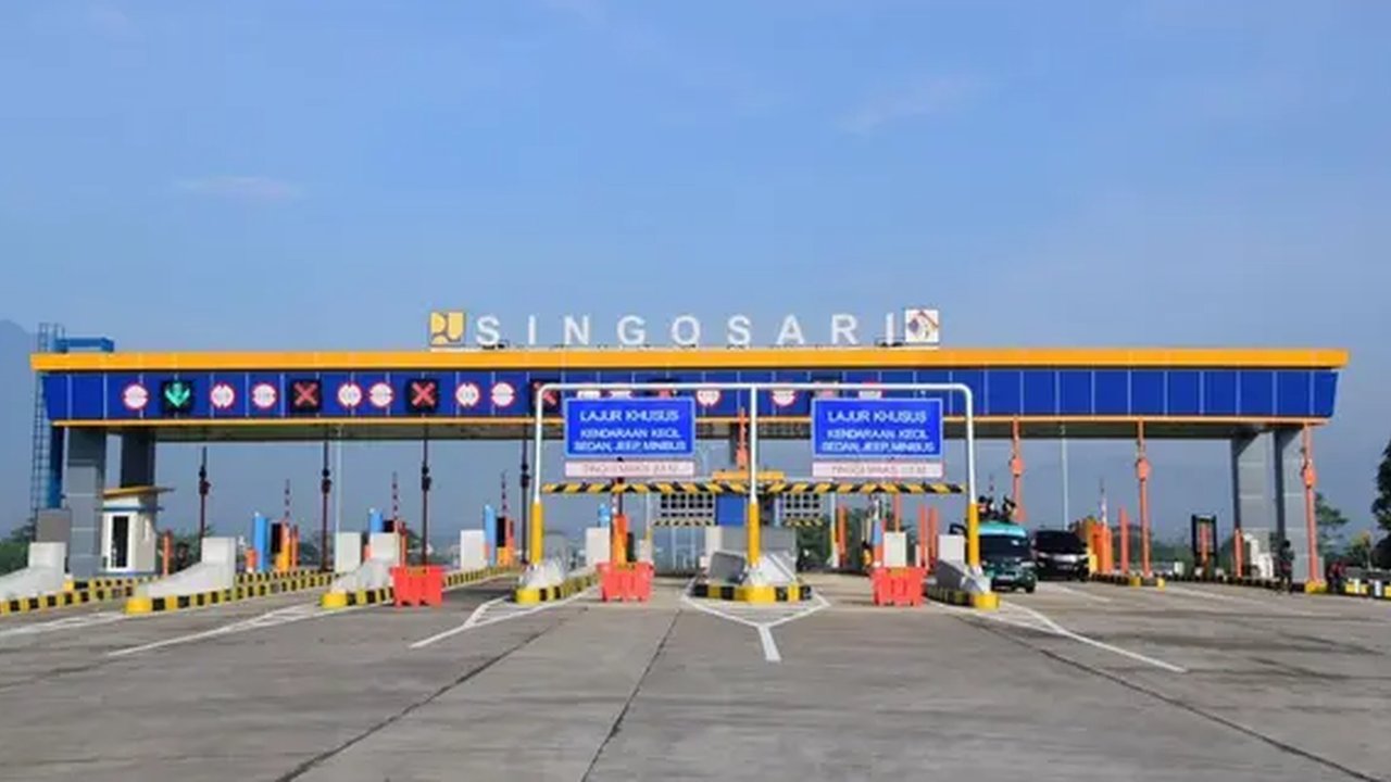 Gerbang Tol Pakis di ruas Tol Pandaan-Malang Seksi 4 (Singosari-Pakis). (Istimewa)