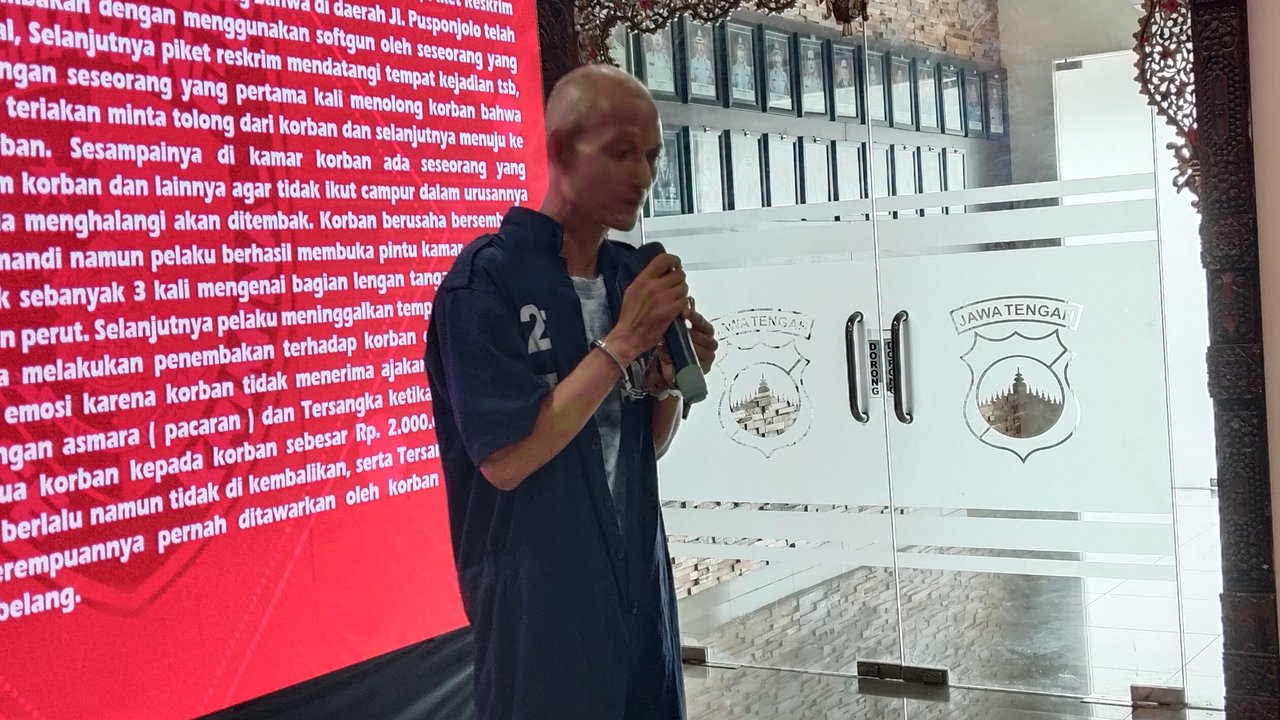 Pelaku penempakan anak perempuan di Semarang